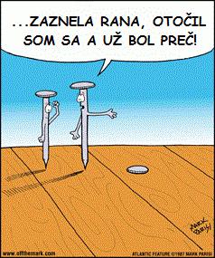Nezvestný klinec (autor: Mark Parisi)